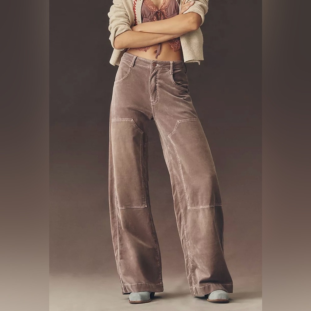 NWT Size 28 Tall - Pilcro High-Rise Puddle Curve Taper Jeans Lilac (NWT US$ 158)